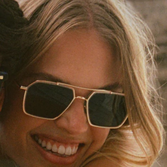 KREWE Gold and Black Sunglasses - Picture 4 of 5